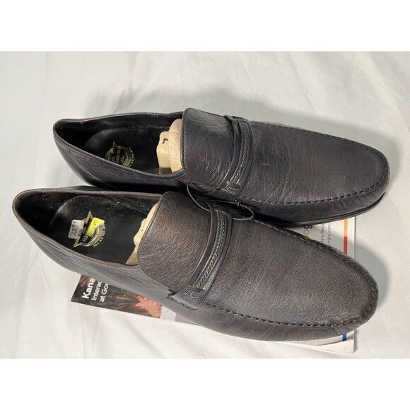 Vintage Florsheim 12 D Black Buckle Loafer Dress Shoe Slip On UNWORN NEW main image 4